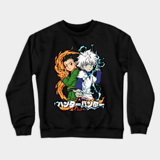 hunter x, hunterxhunter, hunter x hunter, killua, feitan, hisoka, kurapika, leorio, pitou, sparkle, gon Crewneck Sweatshirt